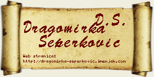 Dragomirka Šeperković vizit kartica